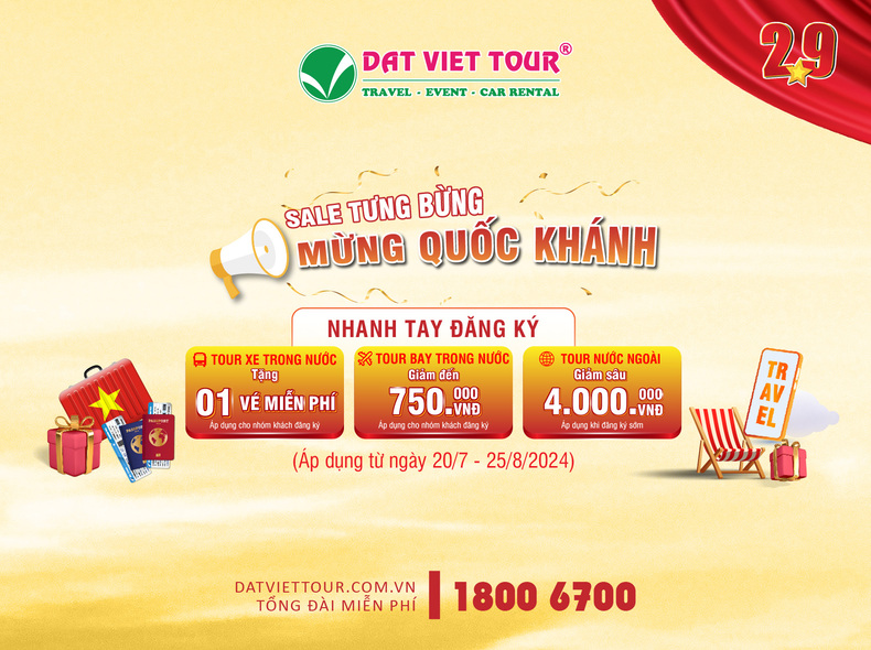 Tour du lịch lễ 2/9